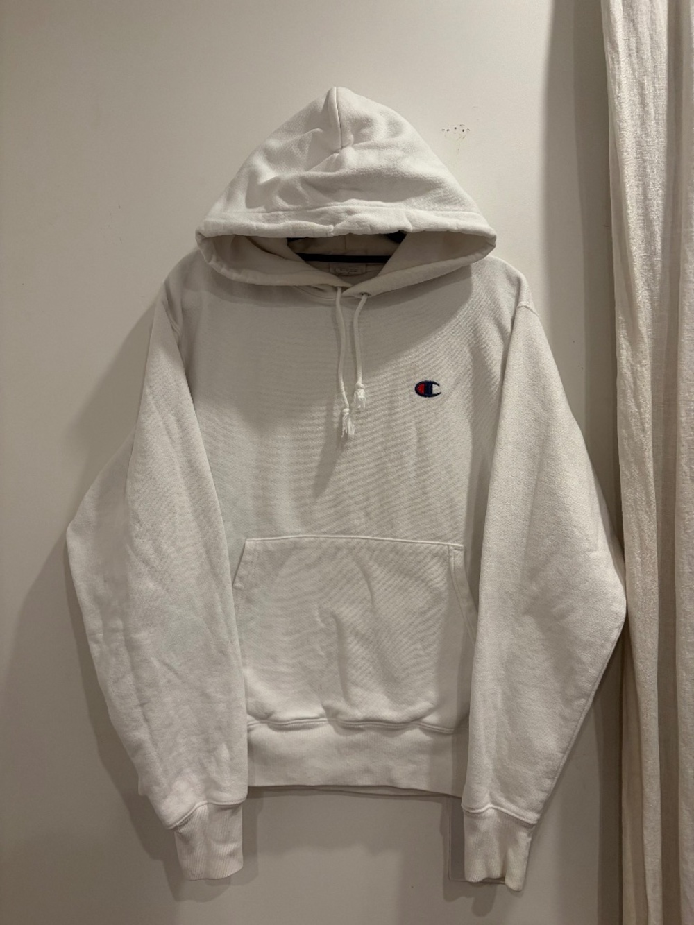 Champion White Champion Hoodie (Size M)